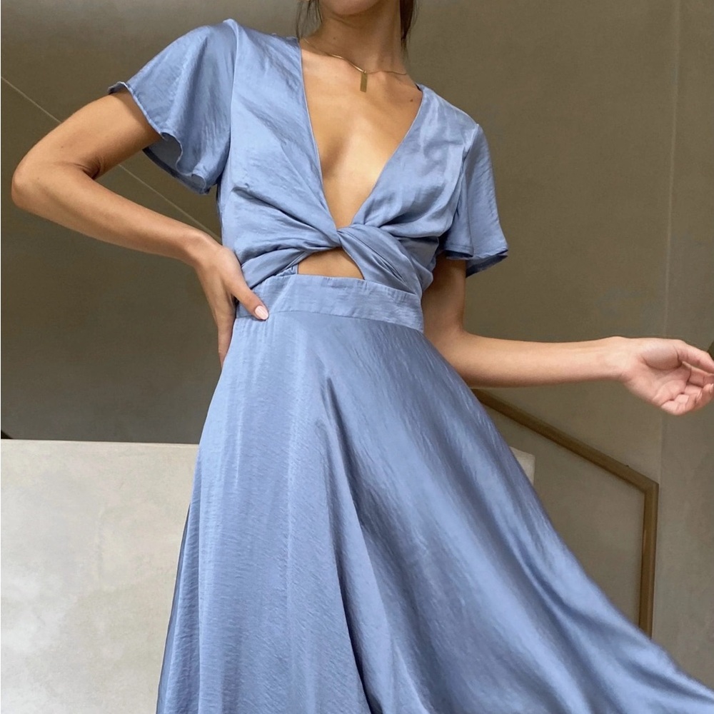 Billy J Sunny Daze Dress - Steel Blue